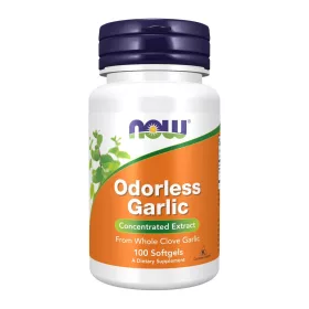 Now Foods Odorless Garlic 100 Softgels 100 Gélkapszula