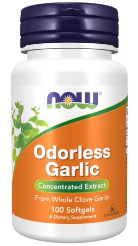 Now Foods Odorless Garlic 100 Softgels 100 Gélkapszula