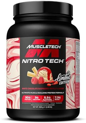Muscle Tech Nitro Tech 908g Limited Edition White Chocolate Raspberry Ripple (Fehércsoki Málna)