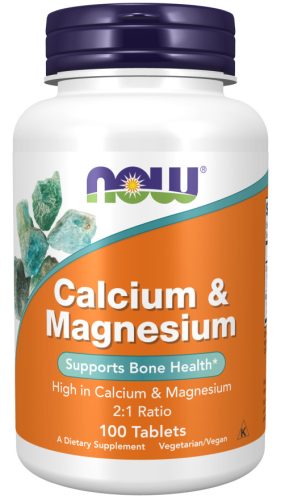 Now Foods Calcium & Magnesium 100 Tablets 100 Tabletta