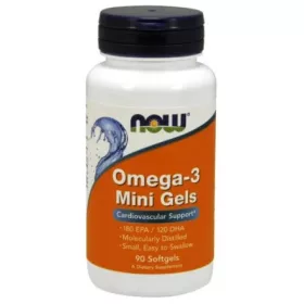   Now Foods Omega-3 Mini Gels Fish Oil 90 Softgels 90 Gélkapszula