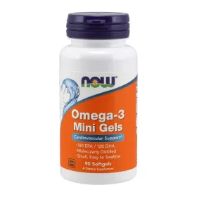Now Foods Omega-3 Mini Gels Fish Oil 90 Softgels 90 Gélkapszula