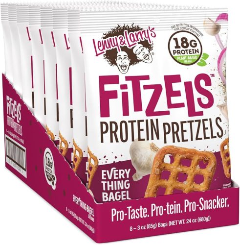 Lenny & Larrys Karton Fitzels Protein Pretzels 8x85g Everything Bagel (Bagel)
