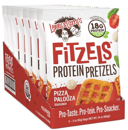 Lenny & Larrys Karton Fitzels Protein Pretzels 8x85g Pizza Palooza (Pizza)