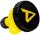 Dedicated Powder Funnel (Tölcsér) Black/Yellow (Fekete/Sárga)