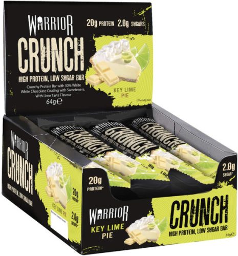 Warrior Karton Crunch Bar 12x64g Key Lime Pie (Citrom Pite)