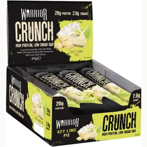 Warrior Karton Crunch Bar 12x64g Key Lime Pie (Citrom Pite)