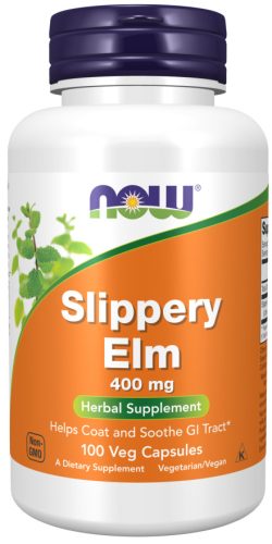 Now Foods Slippery Elm 400mg 100 Veg Caps 100 Kapszula