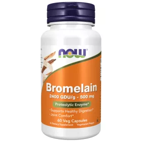   Now Foods Bromelain 2400 GDU/g 500mg 60 Veg Capsules 60 Kapszula