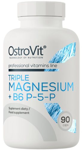 OstroVit Triple Magnesium + B6 P-5-P 90 Capsules 90 Kapszula