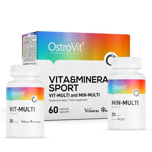 OstroVit VIT&MIN SPORT 60 caps 2pack 2x30 Capsules 60 Kapszula