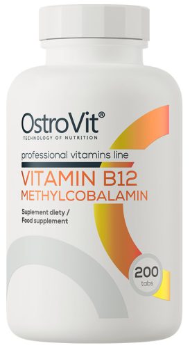OstroVit Vitamin B12 Methylcobalamin 200 Tablets 200 Tabletta