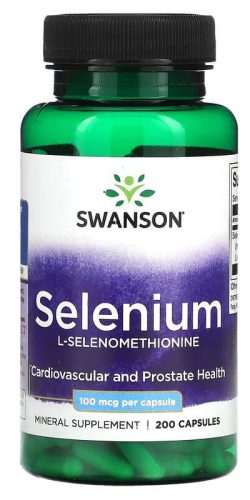 Swanson Selenium 100mcg 200 Capsules 200 Kapszula