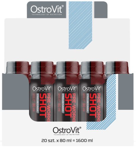 OstroVit Karton Pre-Workout Shot 20x80ml Citrus Lime (Citrom Lime)