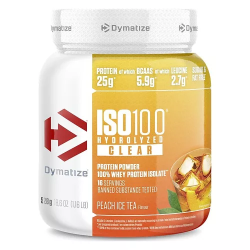 Dymatize Iso 100 Hydrolized Clear 900g Peach Ice Tea (Tea)