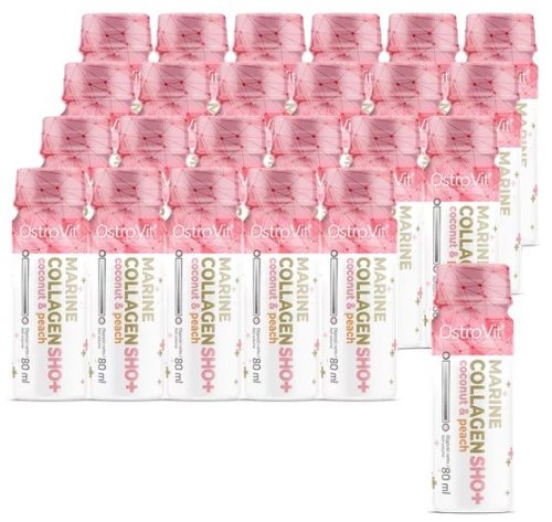 OstroVit Karton Marine Collagen Shot 24x80ml Coconut Peach (Kókusz Barack)