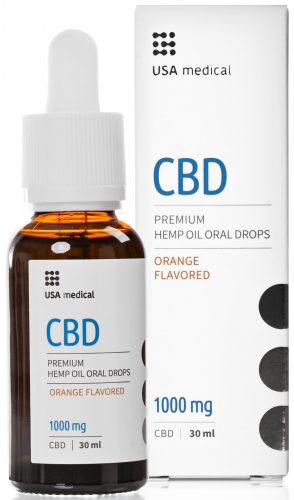 USA Medical CBD Oil 1000mg 30ml Orange (Narancs)
