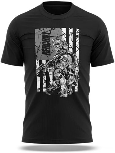 Redcon1 Patriotic Defender T-Shirt Black-White (Fekete-Fehér)