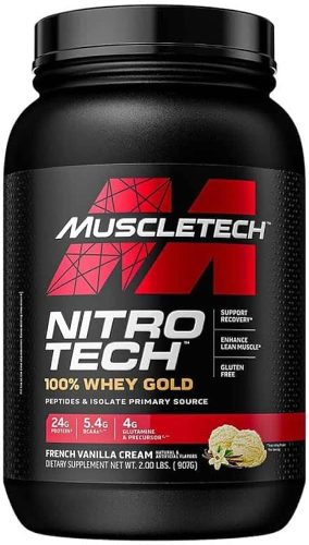 Muscle Tech Nitro Tech 100% Whey Gold 908g French Vanilla Créme (Francia Vanília)