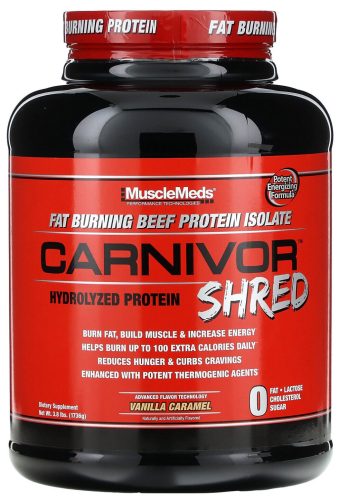 MuscleMeds Carnivor SHRED 1736g 4LBS Vanilla Caramel (Vanília Karamell)