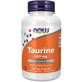 Now Foods Taurine 500mg 100 Capsules 100 Kapszula
