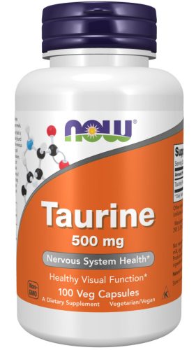 Now Foods Taurine 500mg 100 Capsules 100 Kapszula