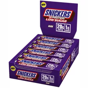   S&M Karton HiProtein Bar 12x57g SNICKERS LOW SUGAR DARK CHOCO (Étcsoki)