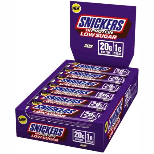 S&M Karton HiProtein Bar 12x57g SNICKERS LOW SUGAR DARK CHOCO (Étcsoki)