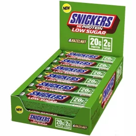   S&M Karton HiProtein Bar 12x57g SNICKERS LOW SUGAR HAZELNUT (Mogyoró)