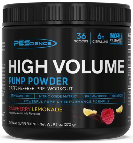 PEScience High Volume 252g Raspberry Lemonade (Málna Limonádé)  EXP.:2025/03/31