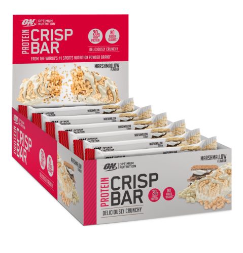 Optimum Nutrition Karton Crisp Bar 10x65g Marshmallow (Mályvacukor)