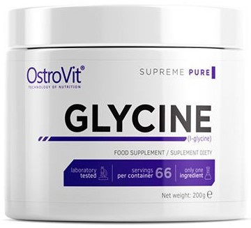 OstroVit Glycine Supreme Pure 200g Unflavored (Ízesítetlen) EXP.:2025/09/10