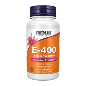 Now Foods E-400 d-alpha Tocopheryl 100 Softgels 100 Gélkapszula