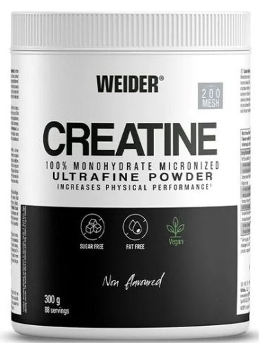 Weider Creatine 100% Monohydrate Micronized Ultrafine Powder 300g Unflavored (Ízesítetlen)