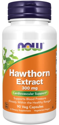 Now Foods Hawthorn Extract 300mg 90 Veg Caps 90 Vegetáriánus Kapszula EXP.:2025/09/30