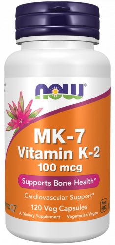 Now Foods MK-7 Vitamin K-2 100mcg 120 Veg Capsules 120 Vegetáriánus Kapszula