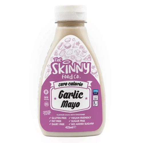 Skinny Foods Sauce Virtually Zero 425ml Garlic Mayo (Fokhagymás Majonéz)