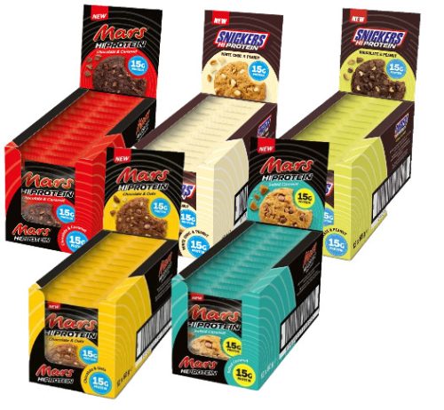 Snickers&Mars Karton HiProtein Cookie 12x60g MARS Chocolate&Oats (Csokoládé Zab) EXP.:2025/08/19