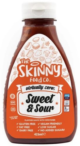 Skinny Foods Sauce Virtually Zero 425ml Sweet & Sour (Édes Savanyú)