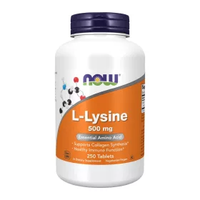 Now Foods L-Lysine 500mg 250 Tablets 250 Tablets