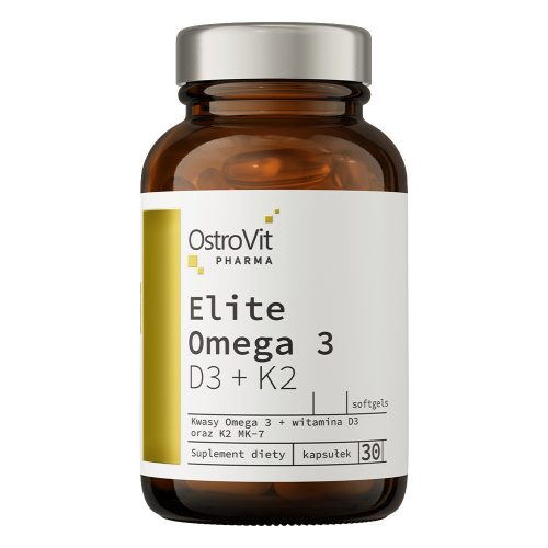 OstroVit Pharma Elite Omega 3 D3 + K2 30 Capsules 30 kapszula