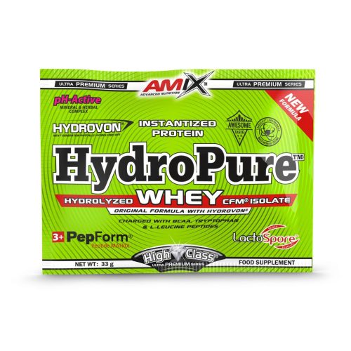 AMIX HydroPure Hydrolyzed Whey CFM 33g French Strawberry Yoghurt (Eper Joghurt)