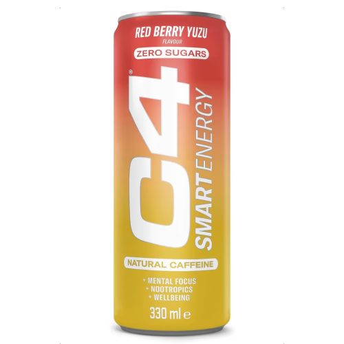 Cellucor C4 Smart Energy 330ml Red Berry Yuzu (Piros Gyümölcs)