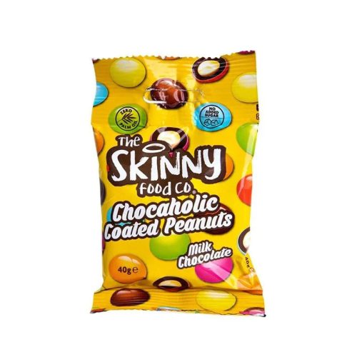 Skinny Foods Chocaholic Peanuts 40g Coated Peanut (Cukorkás Bevonatos Földimogyoró)