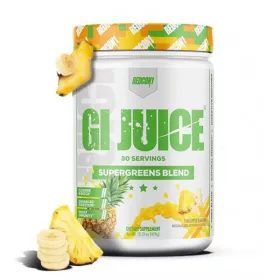   Redcon1 GI Juice Supergreens Blend 432g Pineapple Banana (Ananász Banán)