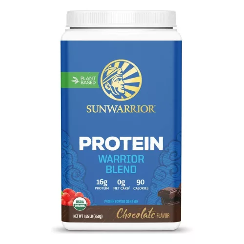 Sunwarrior Protein Warrior Blend (Plant Based, Organic) 750g Chocolate (Csokoládé)