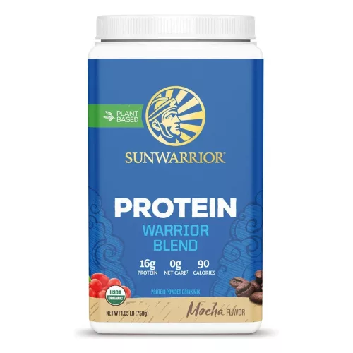 Sunwarrior Protein Warrior Blend (Plant Based, Organic) 750g Mocha (Kávé)