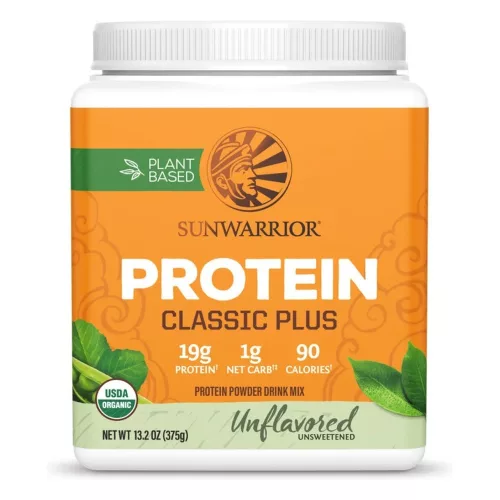 Sunwarrior Protein Classic PLUS (Plant Based, Organic) 375g Unflavored (Ízesítetlen)