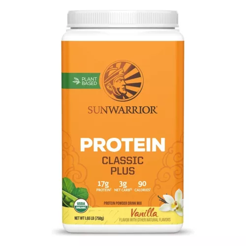 Sunwarrior Protein Classic PLUS (Plant Based, Organic) 750g Vanilla (Vanília)