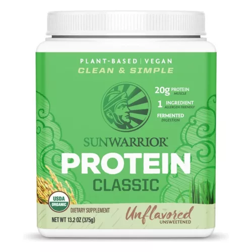 Sunwarrior Protein Classic (Plant Based, Organic) 375g Unflavored (Ízesítetlen)